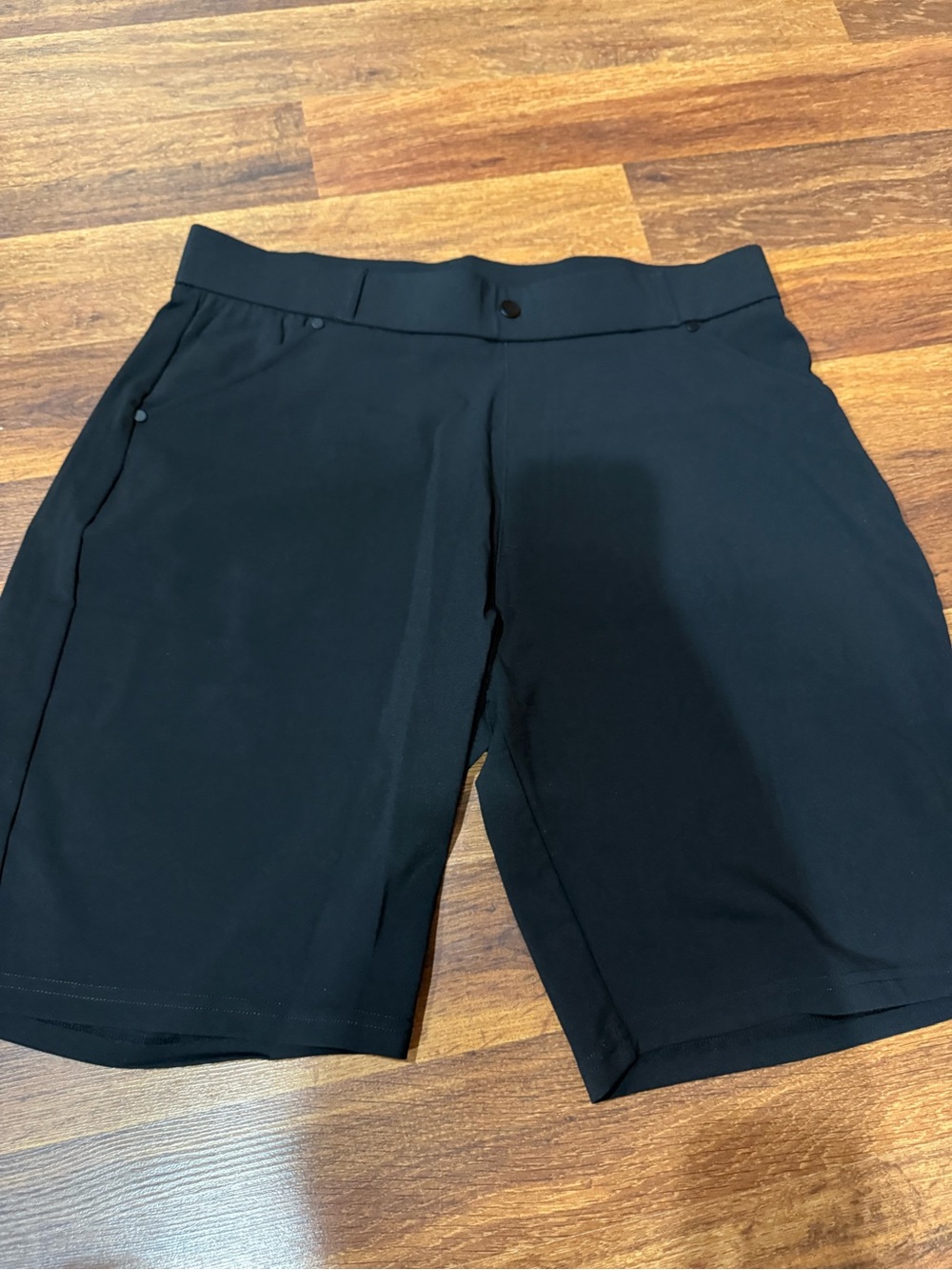 Men's Black Formal Shorts Stretchy XL